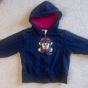 Paul Frank Kids Hoodie, baseball themed hoodie